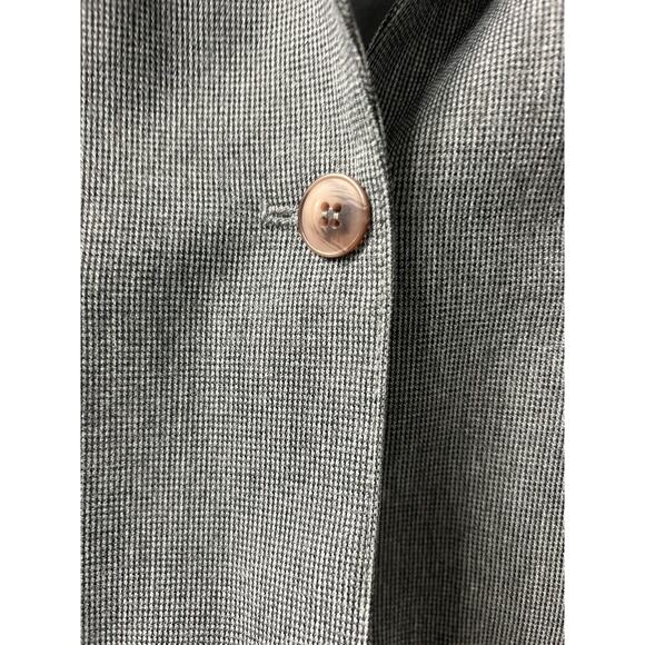 Vintage‎ College Town Gray Plaid Midi Skirt Jacket Academia Belt loops 5/6 & 7/8 - Picture 3 of 15